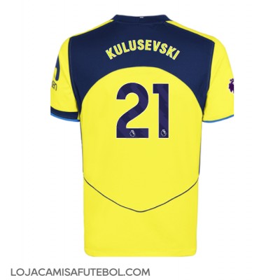 Camisa de Futebol Tottenham Hotspur Dejan Kulusevski #21 Equipamento Alternativo 2025-26 Manga Curta Camisa de Futebol Tottenham Hotspur Dejan Kulusevski #21 Equipamento Alternativo 2025-26 Manga Curta